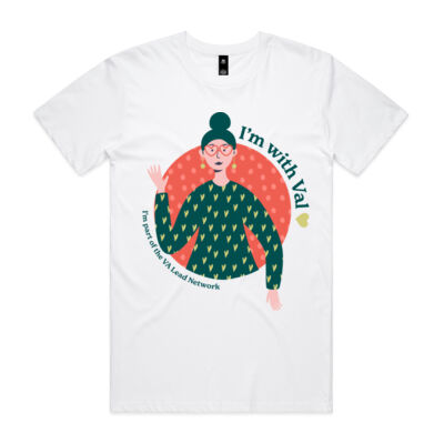 Val's Men's T-Shirt White - Centre Image Thumbnail